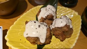 Mayo Karaage at Vegan Izakaya Nowhere in Tokyo
