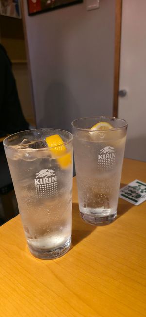 Non-alcohol Lemon Sour at Vegan Izakaya Nowhere in Tokyo