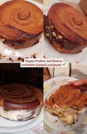 Vegan croissant at Senol in Thessaloniki