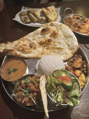 Veggie curry set. at Mohan Dish in Sapporo