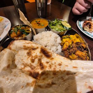 Veg set at Mohan Dish in Sapporo