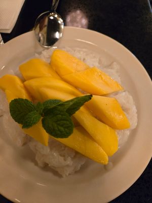 Sticky rice at Lotus Moon Vegan Pho in Boulder