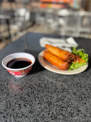 Spring rolls at Lotus Moon Vegan Pho in Boulder
