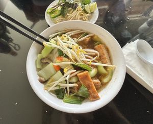 lemongrass tofu pho  at Lotus Moon Vegan Pho in Boulder