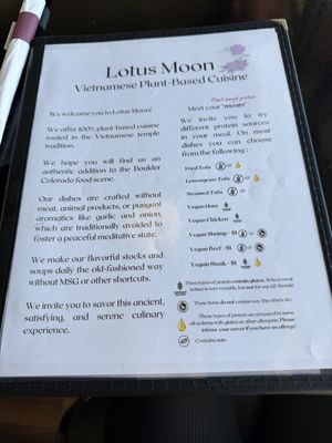   at Lotus Moon Vegan Pho in Boulder
