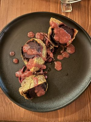 Rapa rossa alla wellington  at Tamerice - Osteria Vegetale in Livorno