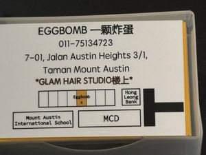   at EggBomb Cafe in Johor Bahru