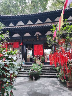 Temple at Chongqing Donghua Temple Vegetarian Hot Pot in Chongqing