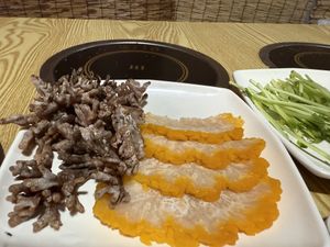 Some of the interesting mushrooms   at Chongqing Donghua Temple Vegetarian Hot Pot in Chongqing