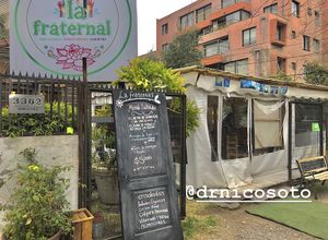 Winter outside at La Fraternal in Santiago