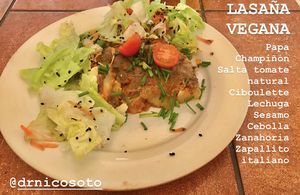 Lasaña vegana  at La Fraternal in Santiago