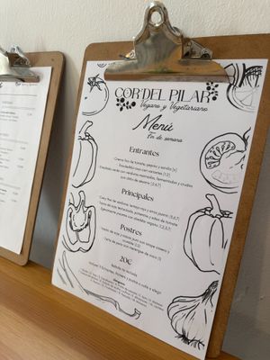 Weekend menu at Cor del Pilar in Valencia