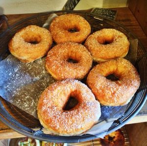 sugar donuts! at Soleil in Osaka