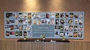 Welcome board at Vegi Plus in Shanghai