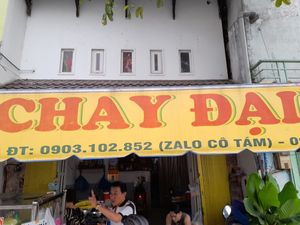 Sign outside at Co Tâm Chay in Ho Chi Minh City