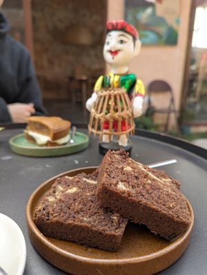 Banana cake at Chạm Bakery Cafe in Ninh Binh