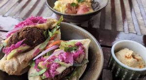 Beetroot falafel pita   at Chạm Bakery Cafe in Ninh Binh