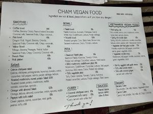 Full separate menu    at Chạm Bakery Cafe in Ninh Binh