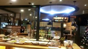 restaurant interior - desserts and fruits  at Garobee Well Being Buffet in Jeonju