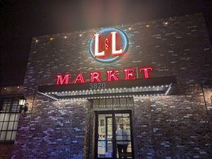 L&L Market entrance - parking available at Culture + Co. in Nashville