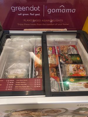 Mock meat at Greendot 绿一点 - Bedok Mall in East Singapore