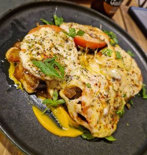 Parmigiana at 22 Brasas Bar in Guadarrama