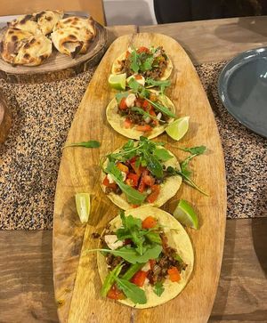 Tacos at 22 Brasas Bar in Guadarrama