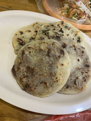 Vegan pupusas   at Pupusería Esmeralda in Juayua