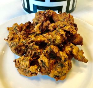 Palak bhajia  at Mumbaikar's - Studio City in Dubai