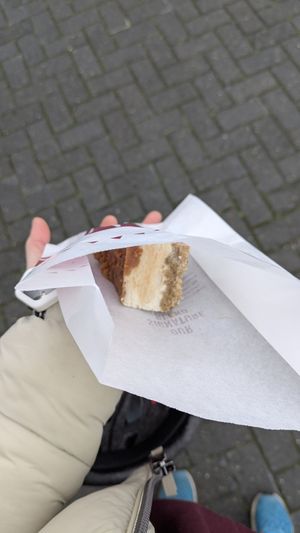 Biscoff cheezecake at Costa Coffee in Stonehouse