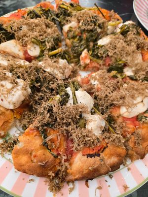 Pizza Friarielli at La Jungle de Plein in Milan