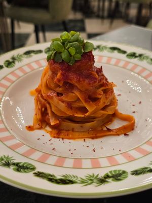 Tagliatella al Pomodoro at La Jungle de Plein in Milan