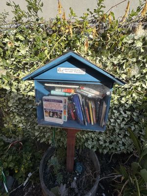 little library   at Cafeina Cafe in San Diego