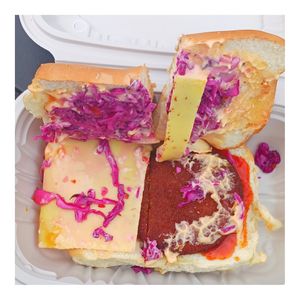 Ol Head (chik'n patty) at The 881 Grab & Go in Hartford