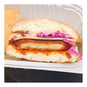 Ol Head (chik'n patty) at The 881 Grab & Go in Hartford