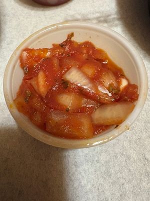 Onion Chutney at Lazeez Indian in Wake Forest