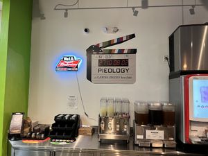 Beverage area   at Pieology in Winter Garden