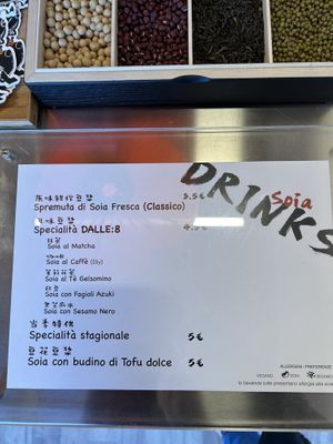 menu  at Dalle8  in Milan