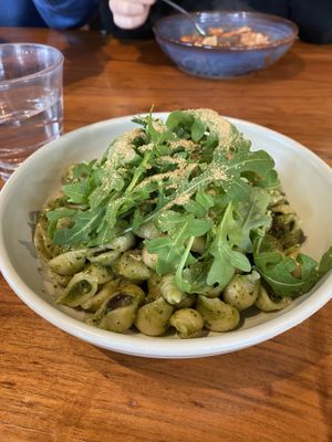 Delicious vegan pasta! 4 choices. My partner recommends adding chilli oil to a tomato based version!   at 1154 Pastaria in Wellington