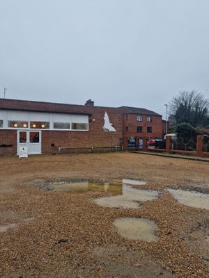 Massive car park at Darkroom Chocolate in North Walsham