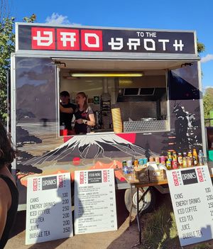 Mobile food trailer at Bao To The Broth in Hereford