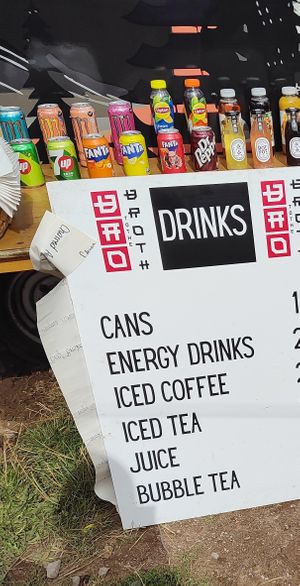 Plenty of cold drinks available at Bao To The Broth in Hereford