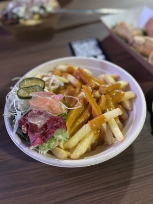 Katsu fries  at XO in Swansea