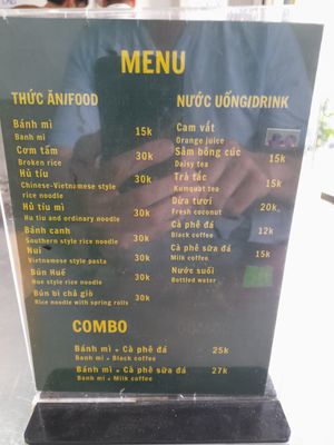 Outside menu at Chay Vegan Family - Hệ thống ẩm thực Chay in Ho Chi Minh City