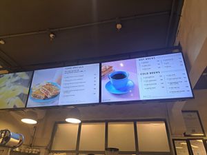 Drinks menu at Blue Tokai Coffee Roasters - Khan Market in New Delhi