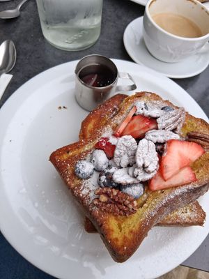 Vegan grande bouche at Moose Coffee in Manchester