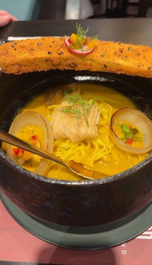 Northern style curry (it’s spicy)   at Vegan Pranakhon in Bangkok