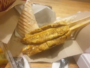 Satay skewers 8.5/10 at Vegan Pranakhon in Bangkok