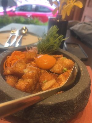 „Pork & Egg“   at Vegan Pranakhon in Bangkok