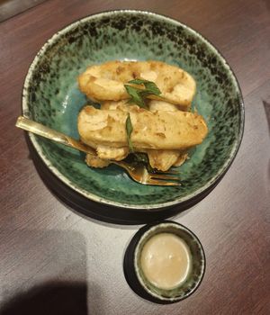 Banana Fritters at Vegan Pranakhon in Bangkok